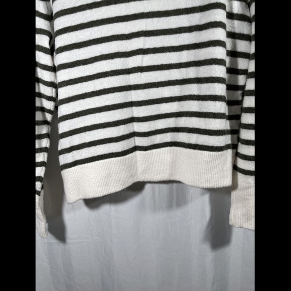 NWT Madewell Green Elthorne Stripe Wrap Sweater XL - Picture 12 of 12